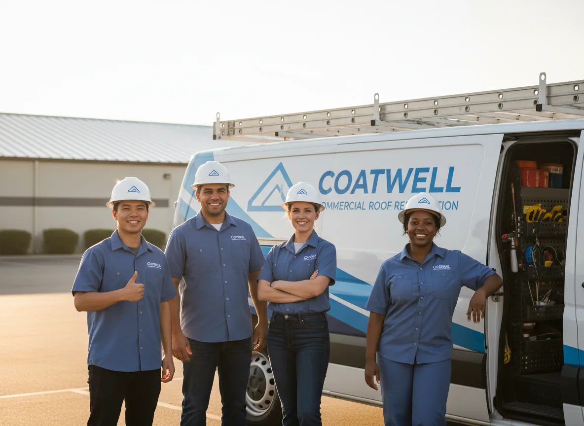 Commercial roof coating company in Romayor, TX